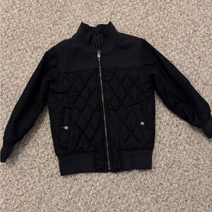 Kids GAP Black Jacket. Zip close. Button pockets. EUC. Size S 6-7.